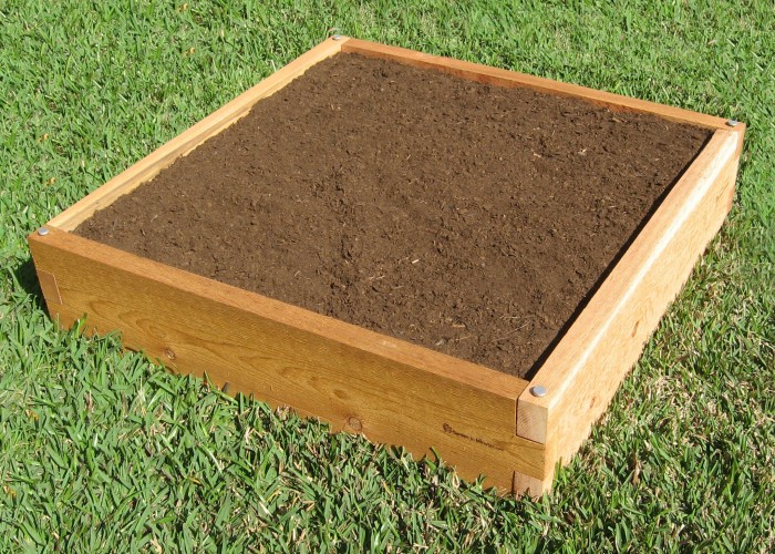 3x3 Raised Garden Bed | 3x3 Cedar Bed | Garden In Minutes