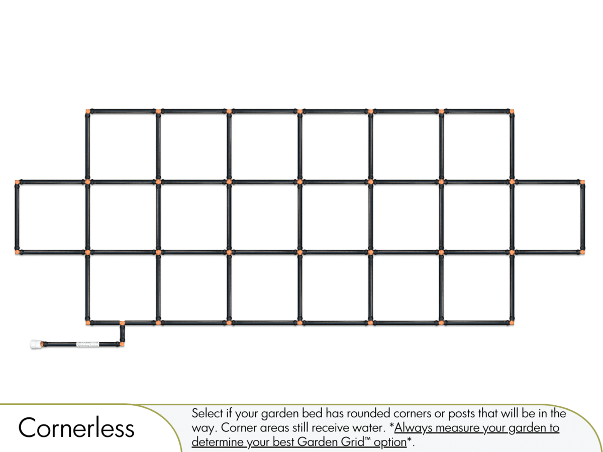 3x8 Garden Grid Cornerless