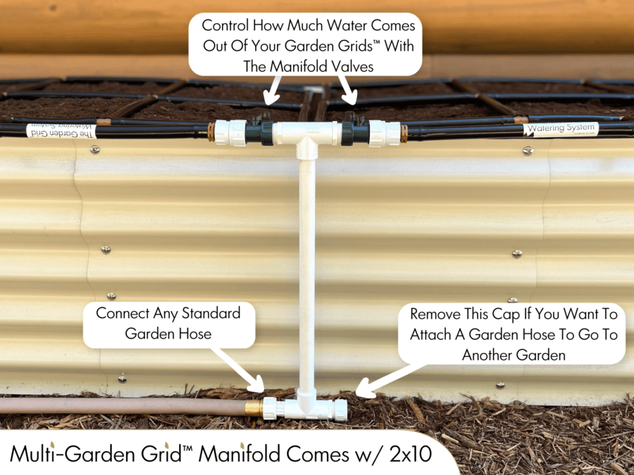2x10 Metal Raised Garden Bed Kit Manifold 2