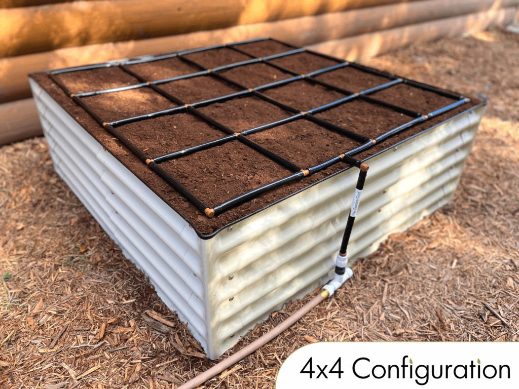 Metal Raised Garden Kit with Garden Grid (4x4)