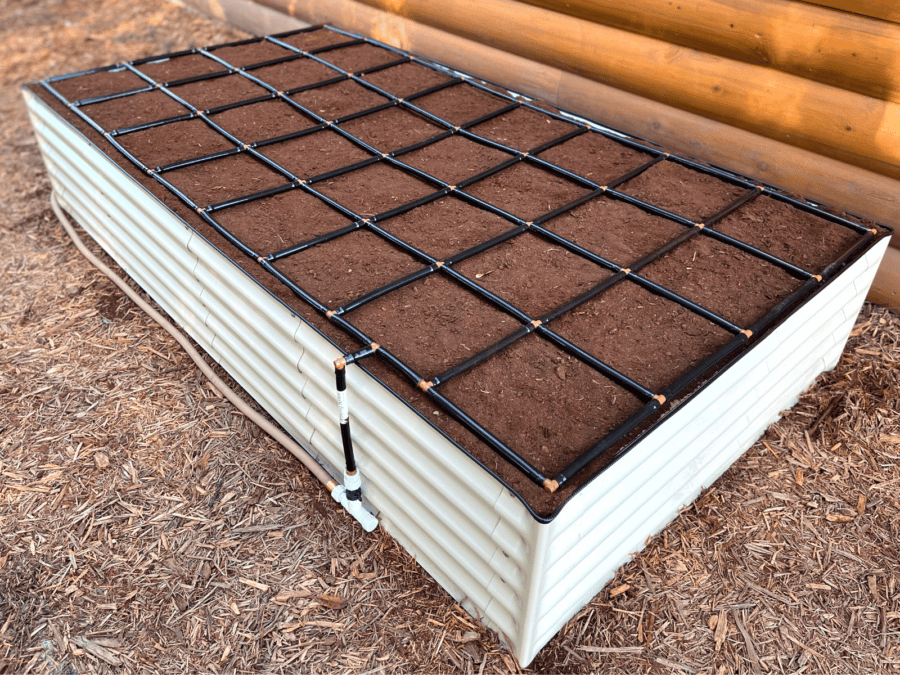 Metal Raised Garden Kit with Garden Grids (4x8)