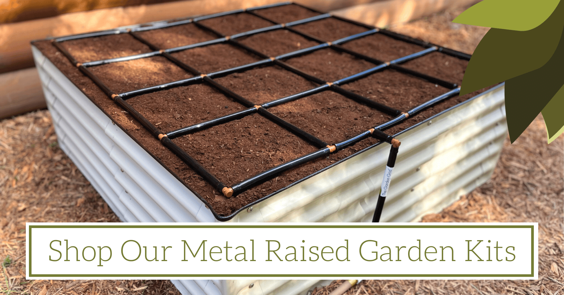 Metal Raised Garden Beds with Garden Grids Footer Image